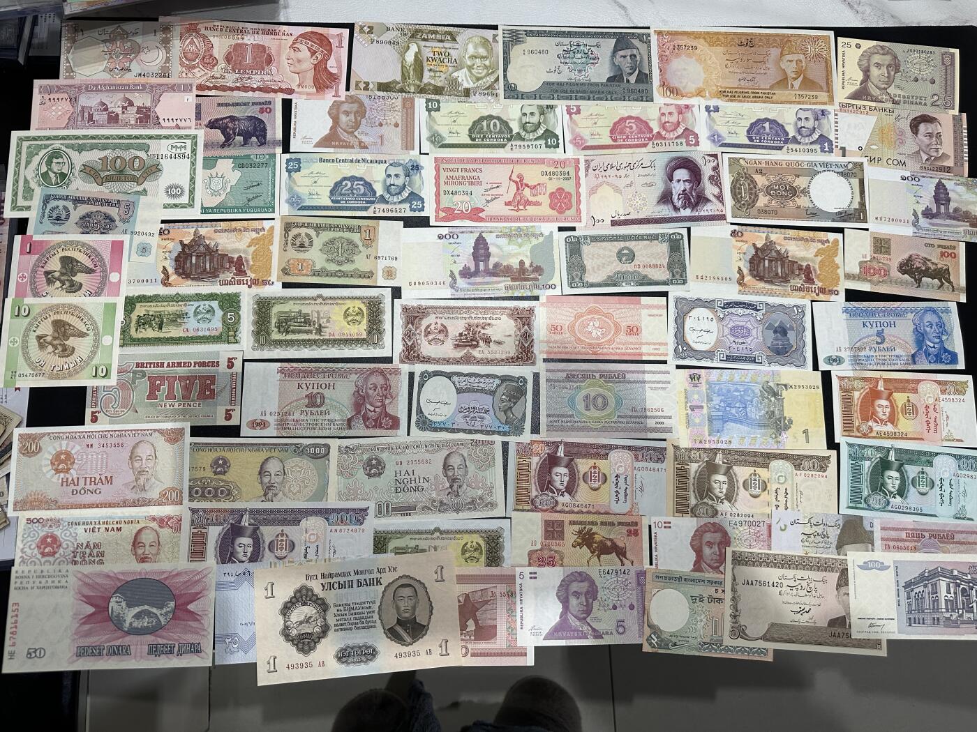 《外钞收藏家》第五百九十八期（2026年新年第一场）（本平台长期征集拍品、欢迎藏友们联系合作） 巴基斯坦、越南等纸币一起 几十张一起 大部份全新 有几张非全新