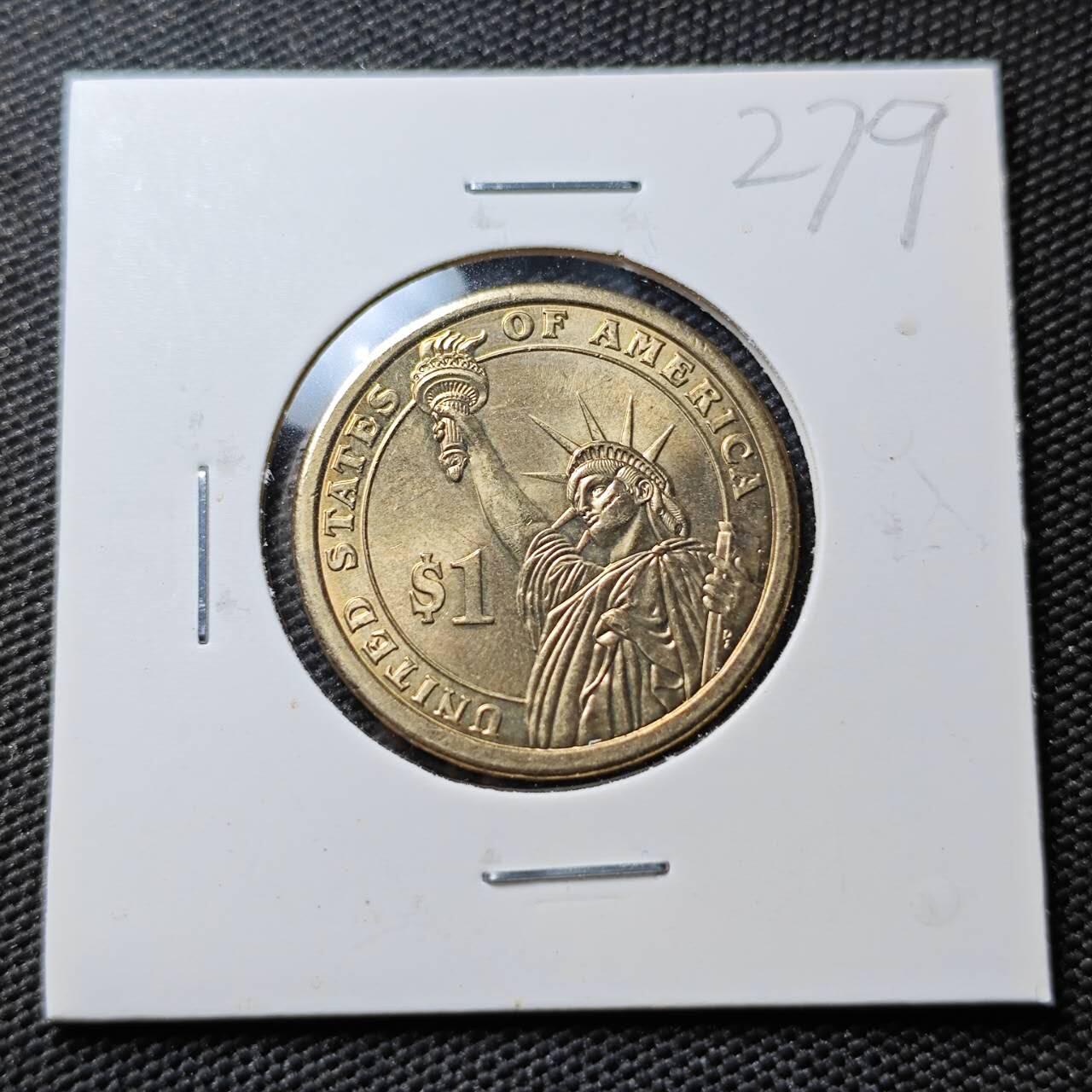 KK钱币收藏小铺 《套币 好品/批量散币专场》  2月预留时间 周末发货    美国总统纪念币1元 好品