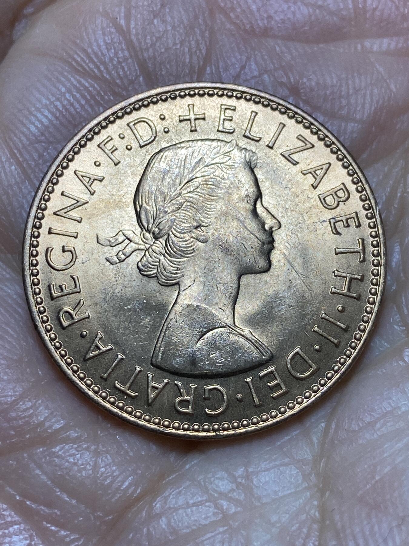 2026年第一场(总第一百七十场）外国好品散币场(免佣金) 原光好品–英国🇬🇧1967年半便士(伊丽莎白二世青年桂冠第二版，普制币关门年)