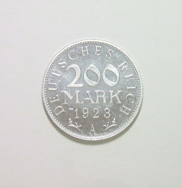 德国魏玛1923年A版200马克 精制PROOF版 稀少难得 