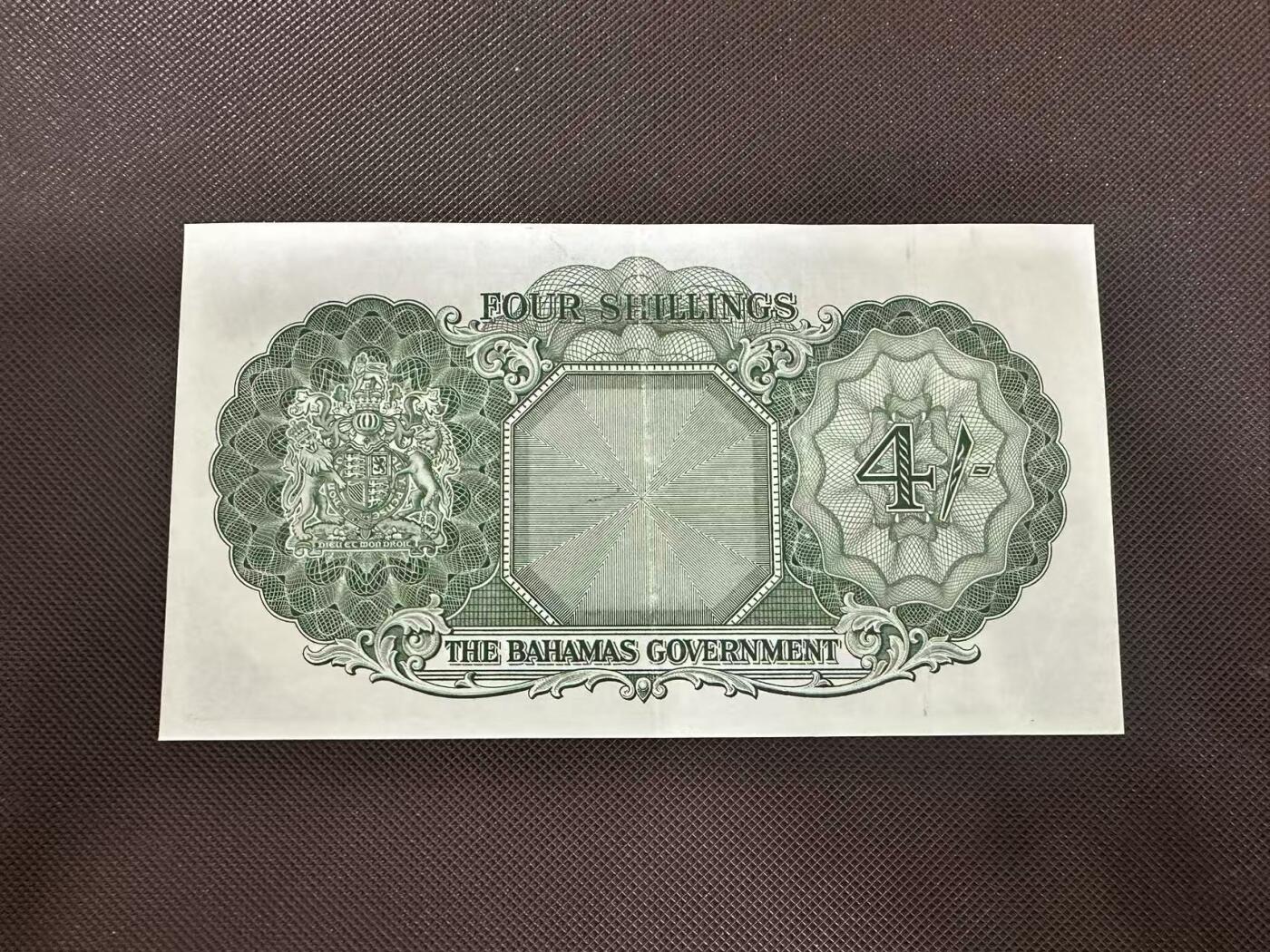 喜羊羊钱币收藏2025第11期(流通品相场) 巴哈马群岛	P-13b 1953年4先令	品相如图				A/2 724946			