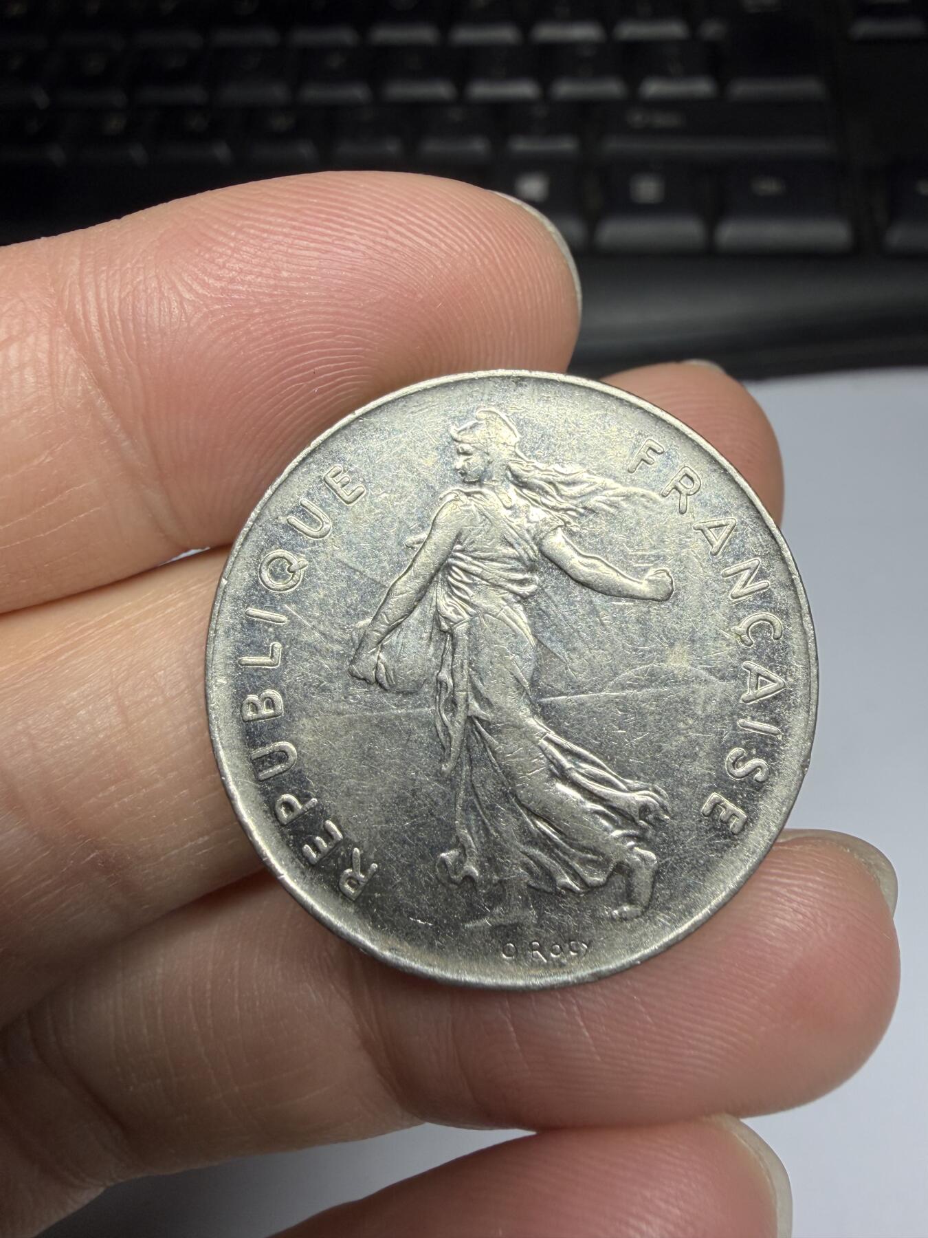 2025年集古藏今外币拍卖第十一期-第6场—（总第296拍），可以寄存60天，满160元包邮。 1987年法国5法郎