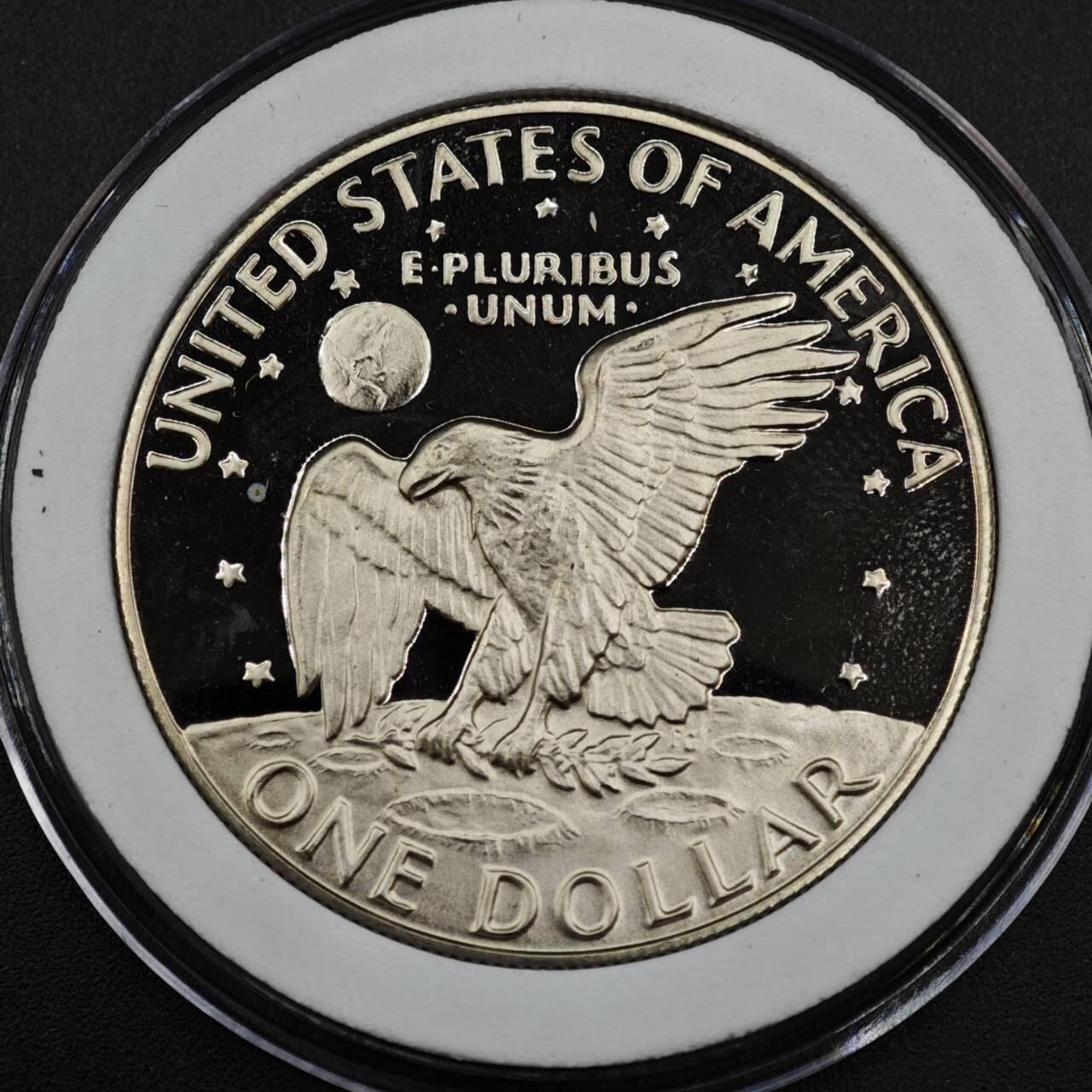 【淘币小摊】实时拍第八百三十七拍   散币银币场   满百包邮可预留二周 每周一统一发货   美国1978年艾森豪威尔1元精制镍币