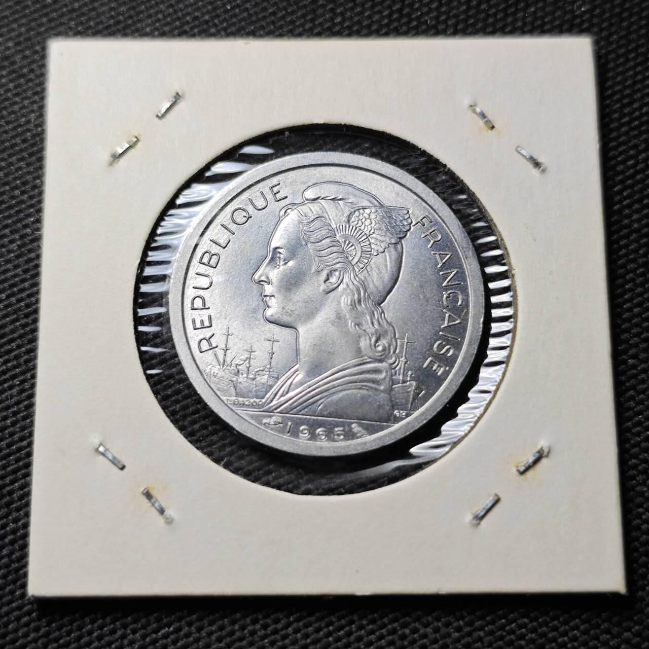 KK钱币收藏小铺 《套币 好品/批量散币专场》  2月预留时间 周末发货   1975法属伊萨2法郎 好品