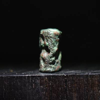 【良泉】第45期【直播场】1月15日晚19.30点开拍！ 208组，西方古代钱币、丝路古珠杂项专场 - 公元前一千纪【巴克特里亚-马尔基亚纳】青铜滚印，对孔约16毫米