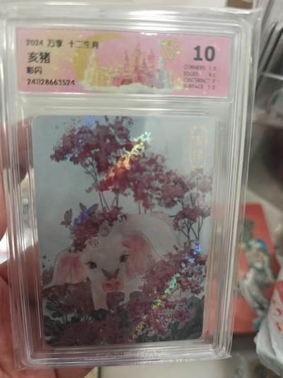 寸草不生拍卖 第十七期  - 万享 十二生肖 亥猪  彩闪 10分