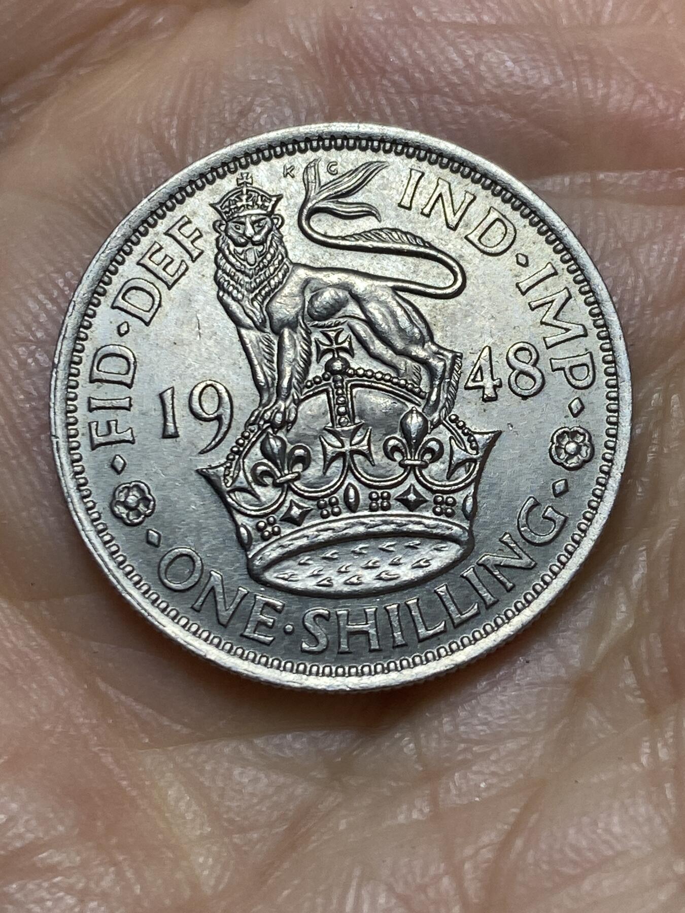 2026年第一场(总第一百七十场）外国好品散币场(免佣金) 原光好品–英国🇬🇧1948年1先令(乔治六世第二版，英格兰站狮版，关门年仅发行2年)