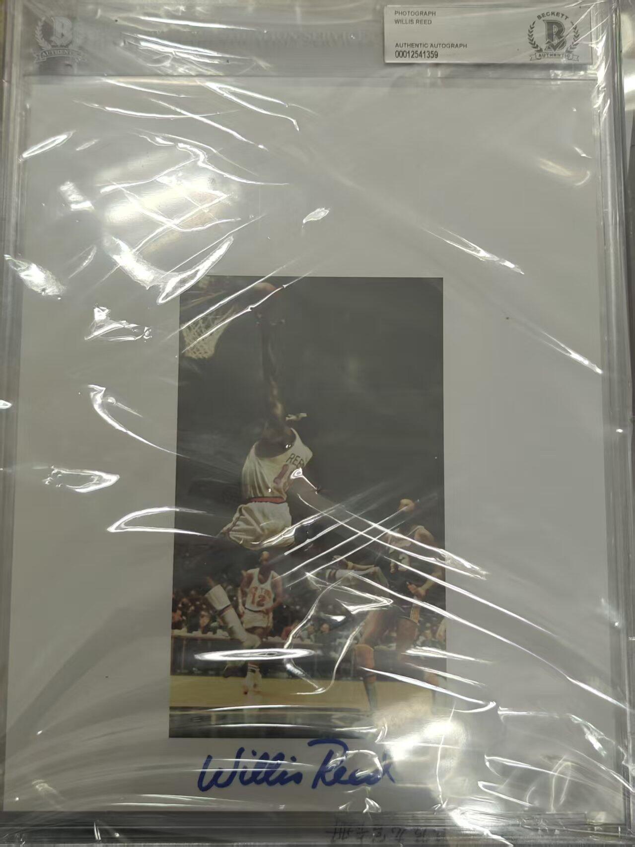 寸草不生拍卖 第十七期  2020年 leaf系列 威利斯里德 签名 bas认证