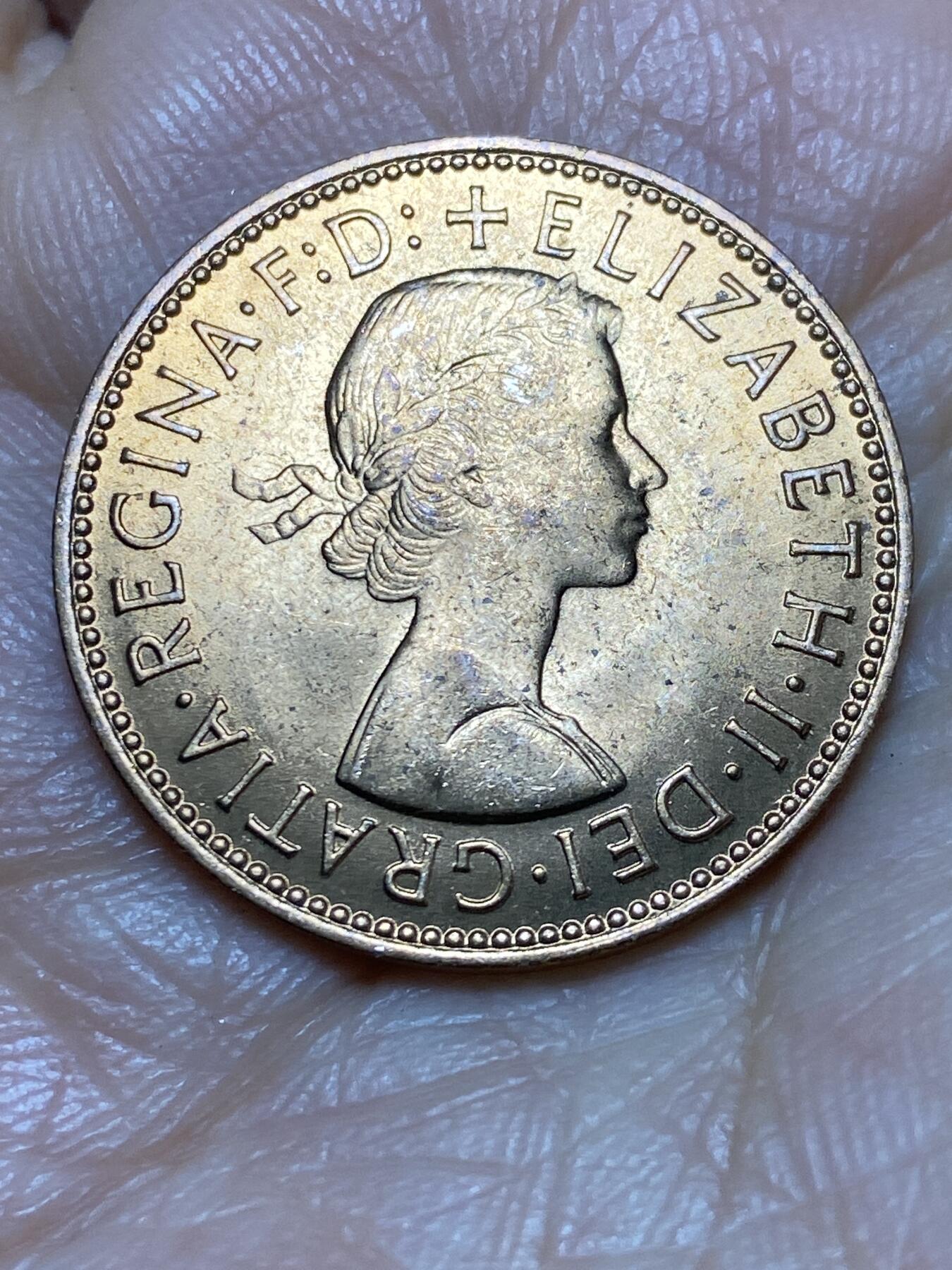 2026年第一场(总第一百七十场）外国好品散币场(免佣金) 原光好品–英国🇬🇧1967年半便士(伊丽莎白二世青年桂冠第二版，普制币关门年)