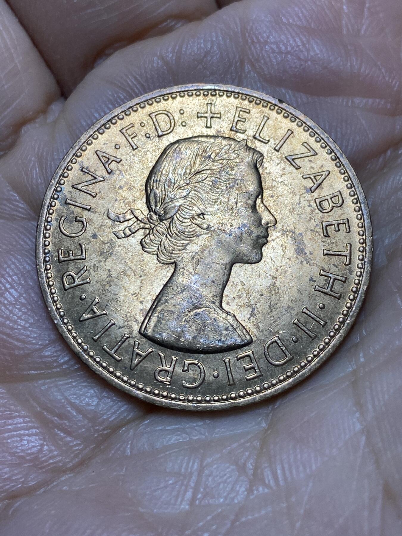 2026年第一场(总第一百七十场）外国好品散币场(免佣金) 原光好品–英国🇬🇧1967年1便士(伊丽莎白二世青年桂冠第二版，普制币关门年)