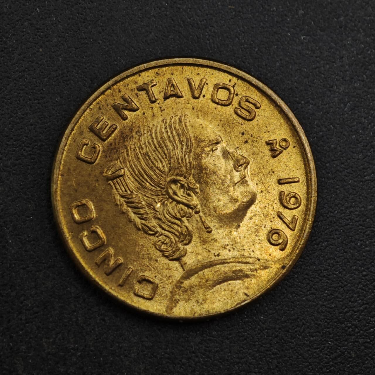 【淘币小摊】实时拍第八百三十七拍   散币银币场   满百包邮可预留二周 每周一统一发货   墨西哥1976年5分铜币