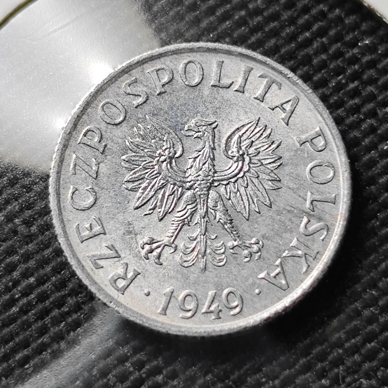 KK钱币收藏小铺 《套币 好品/批量散币专场》  2月预留时间 周末发货  1949波兰2格罗申 好品 少见年份