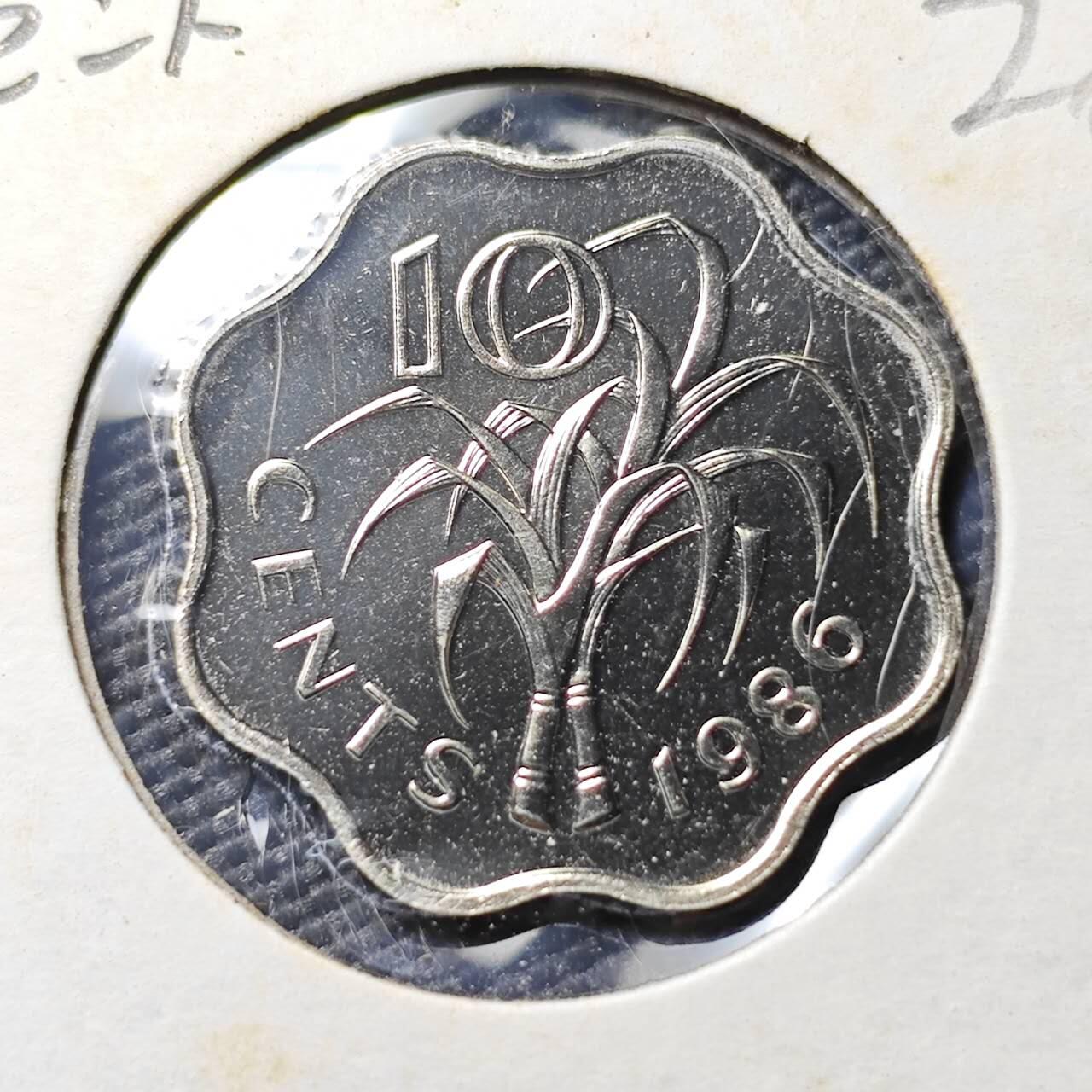 KK钱币收藏小铺 《套币 好品/批量散币专场》  2月预留时间 周末发货   1986斯威士兰10分 好品