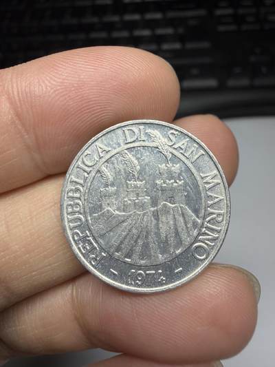 2025年集古藏今外币拍卖第十一期-第6场—（总第296拍），可以寄存60天，满160元包邮。 - 1974年圣马力诺10里拉