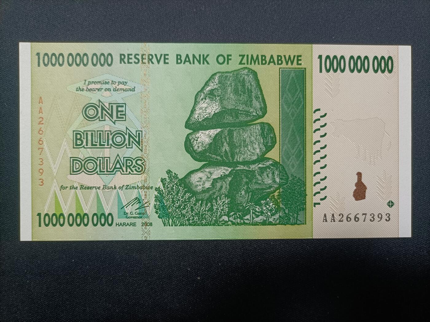 【游宝包邮场】蛇年第103期  津巴布韦-200/100/10亿【2008年 UNC/UNC-】