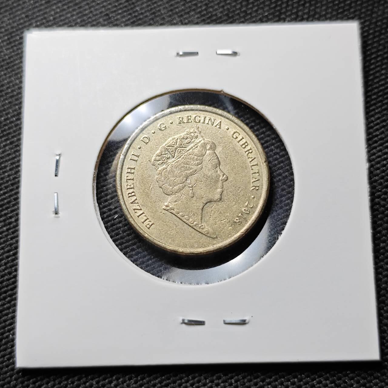 KK钱币收藏小铺 《套币 好品/批量散币专场》  2月预留时间 周末发货  2018直布罗陀1镑