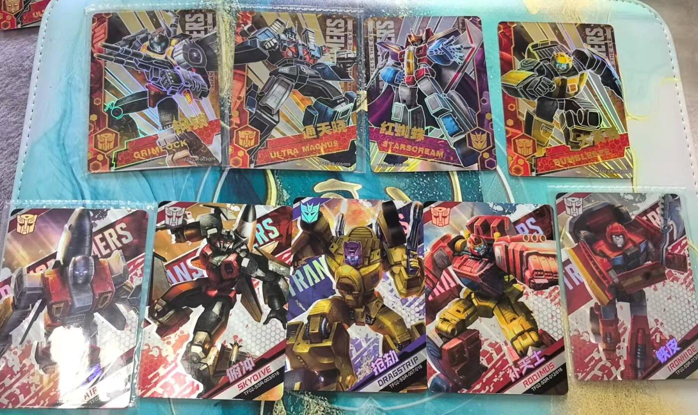 龙虎卡牌-七零场，2026首场，全场包邮！！（无佣金，周六结拍，欢迎送拍） 9张不重复 卡游变形金刚 (UR4张+SSR5张)