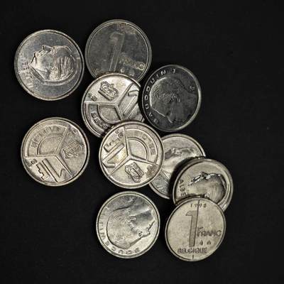 【淘币小摊】实时拍第八百三十七拍   散币银币场   满百包邮可预留二周 每周一统一发货   - 比利时1法郎10枚