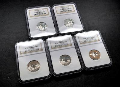 凡希社世界钱币微拍第三百十六期 - 2003美国国家公园银币PS五枚套NGC-PF69UC