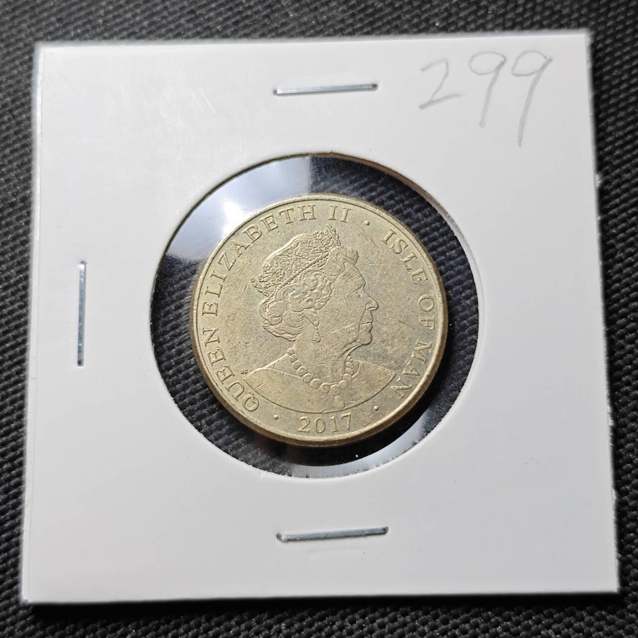 KK钱币收藏小铺 《套币 好品/批量散币专场》  2月预留时间 周末发货 2017 马恩岛1镑 