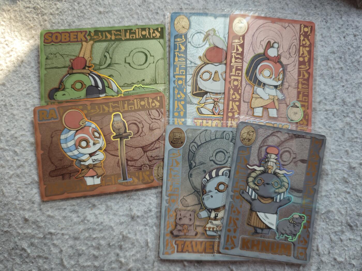 【随心含颖卡拍53期】卡游/集卡社/卡卡沃 抽卡机专场拍卖【无佣金】 卡游 大英博物馆 绝版萌神卡6张