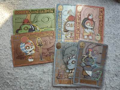 【随心含颖卡拍53期】卡游/集卡社/卡卡沃 抽卡机专场拍卖【无佣金】 - 卡游 大英博物馆 绝版萌神卡6张