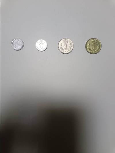 【20260101】非全新纸币和硬币第320场 - 卢森堡4枚硬币