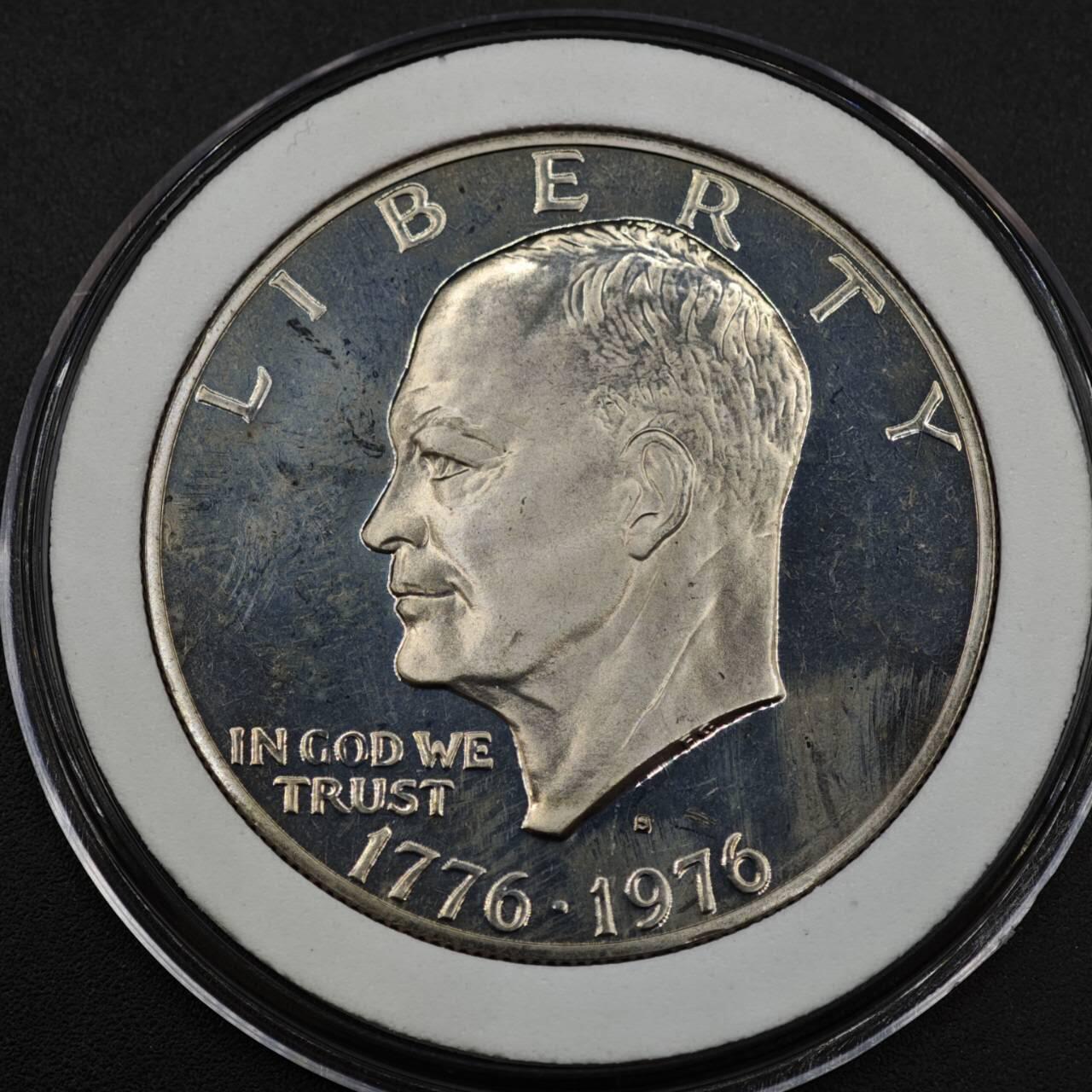 【淘币小摊】实时拍第八百三十七拍   散币银币场   满百包邮可预留二周 每周一统一发货   美国1976年建国200周年1元精制镍币