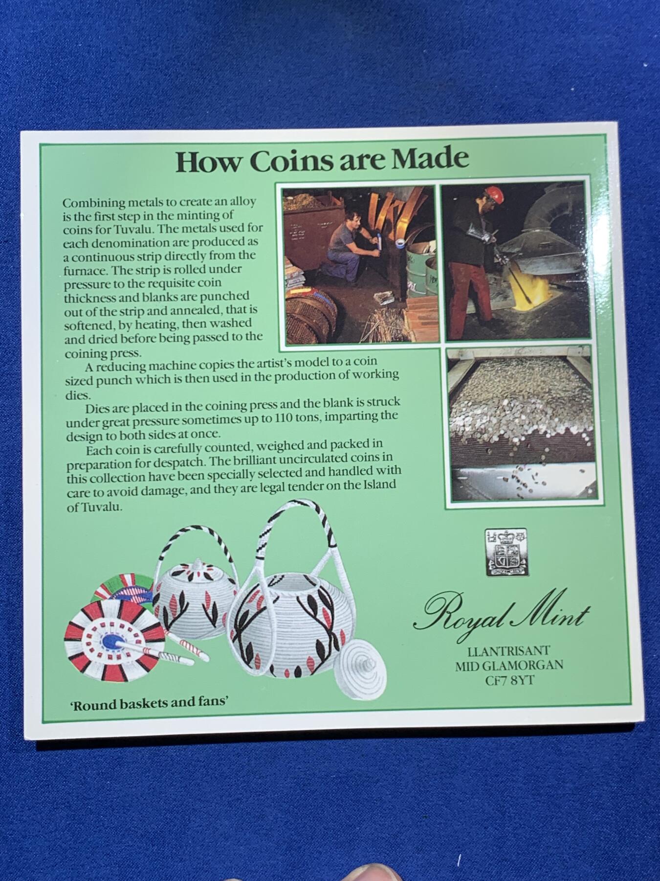 《竞宝斋》第453场 周日，周一 2场连拍 （全场包邮，欢迎送拍） 图瓦卢 1985年 海洋动物套七枚铜镍 英国皇家造币厂发行 相对少见的年份 细节见图