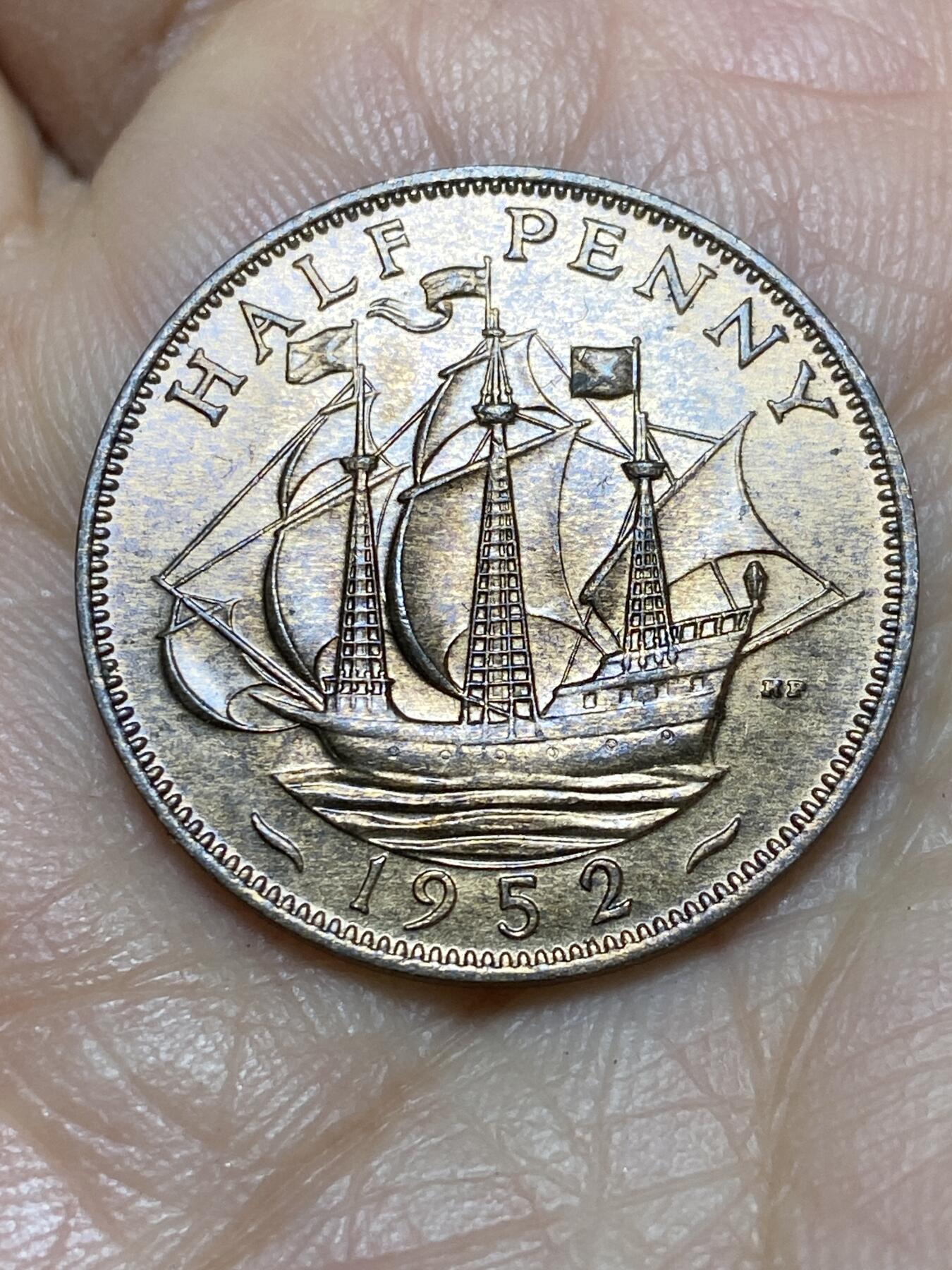 2026年第一场(总第一百七十场）外国好品散币场(免佣金) 好品–英国🇬🇧1952年半便士(乔治六世逝世年，第二版关门年)