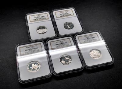 凡希社世界钱币微拍第三百十六期 - 2004美国国家公园银币PS五枚套NGC-PF69UC
