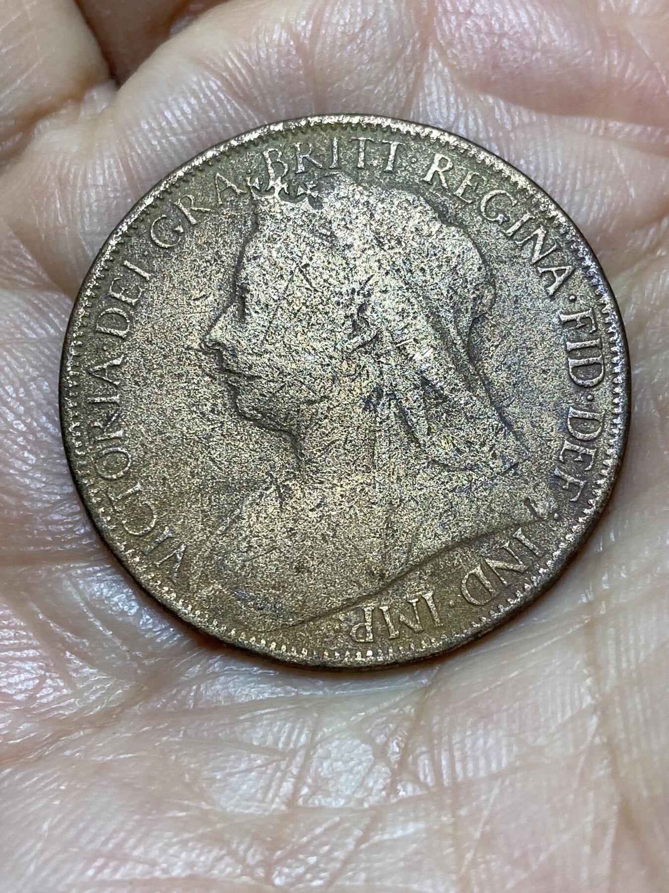 2026年第一场(总第一百七十场）外国好品散币场(免佣金) 英国🇬🇧1901年1便士(维多利亚女王逝世年，老年披纱关门年)