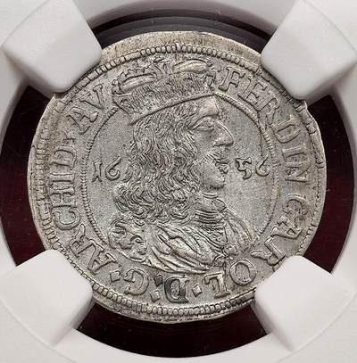 凡希社世界钱币微拍第三百十六期 - 1656神罗斐迪南3K银辅币NGC-MS62，N唯一亚军分。