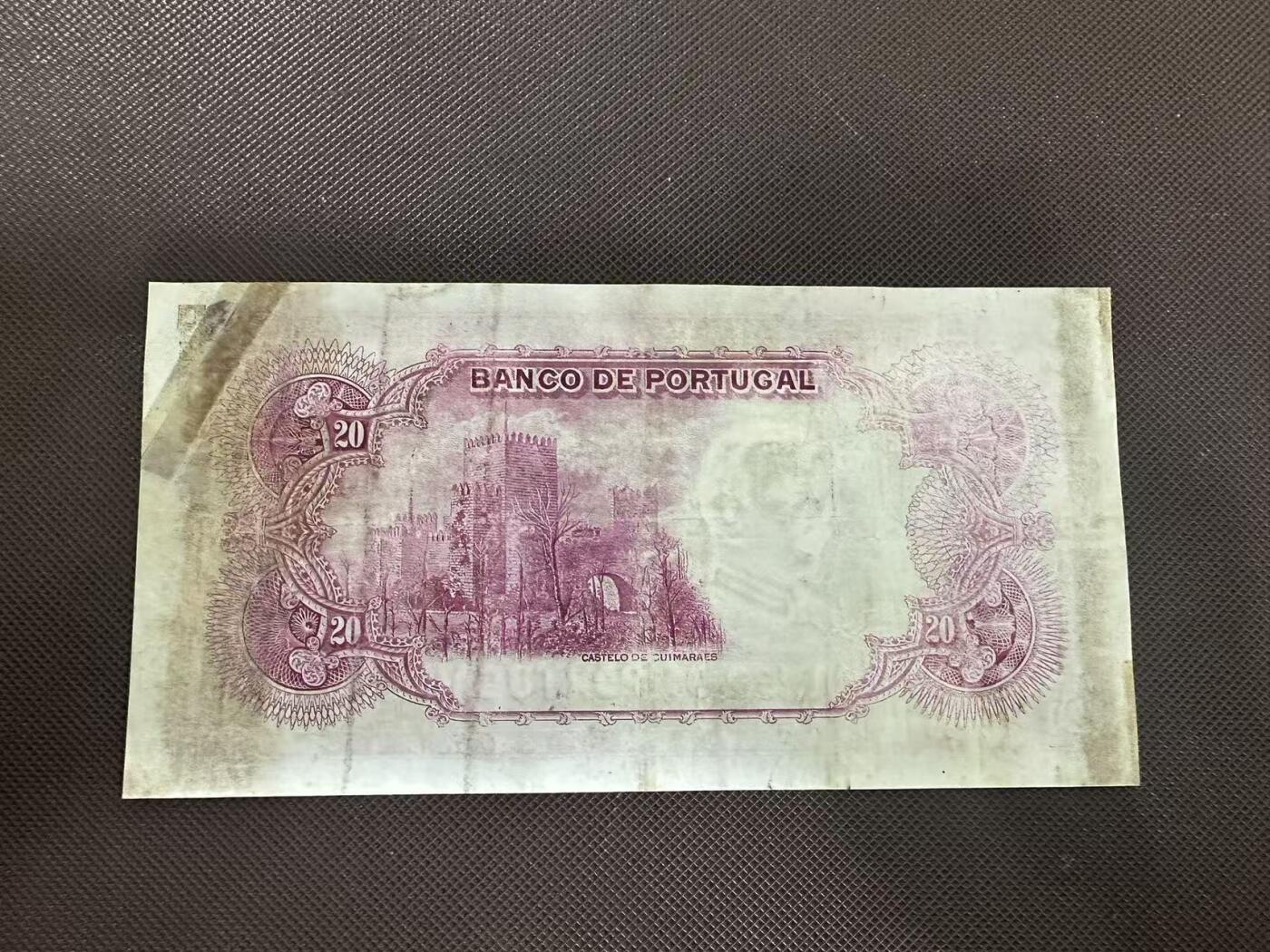 喜羊羊钱币收藏2025第11期(流通品相场) 	葡萄牙	P-143 1938年20埃斯库多			稀少，品相如图				CDM08603			