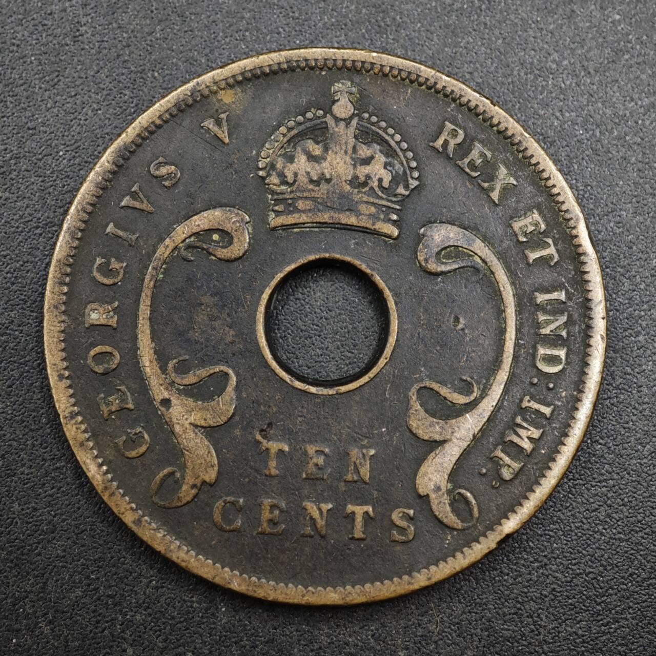 【淘币小摊】实时拍第八百三十七拍   散币银币场   满百包邮可预留二周 每周一统一发货   英属东非1922年10分铜币