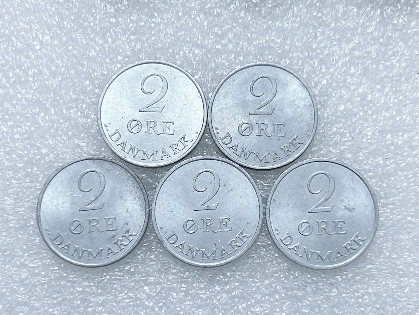 第一海外回流一元起拍收藏 散集专场  第284期 丹麦2欧尔锌币 5枚