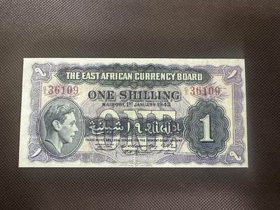 喜羊羊钱币收藏2025第11期(流通品相场) - 东非	P-27 1943年1先令	流通品相				C/5 36109			