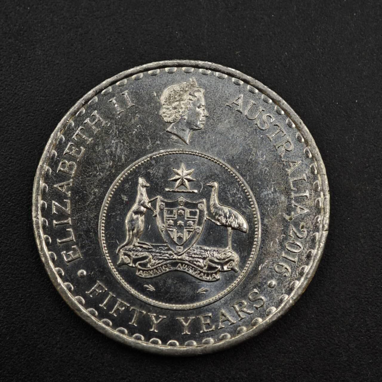 【淘币小摊】实时拍第八百三十七拍   散币银币场   满百包邮可预留二周 每周一统一发货   澳大利亚2016年货币60周年20分纪念币