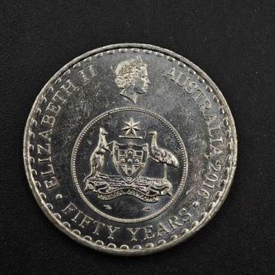 【淘币小摊】实时拍第八百三十七拍   散币银币场   满百包邮可预留二周 每周一统一发货   - 澳大利亚2016年货币60周年20分纪念币