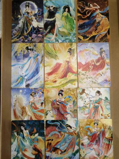 言遇卡牌【2026.1.17周六晚20：20截拍】新人闲置欢迎捡漏 - 十二生肖一套12张 普卡 华夏惊鸿录 画师青朴