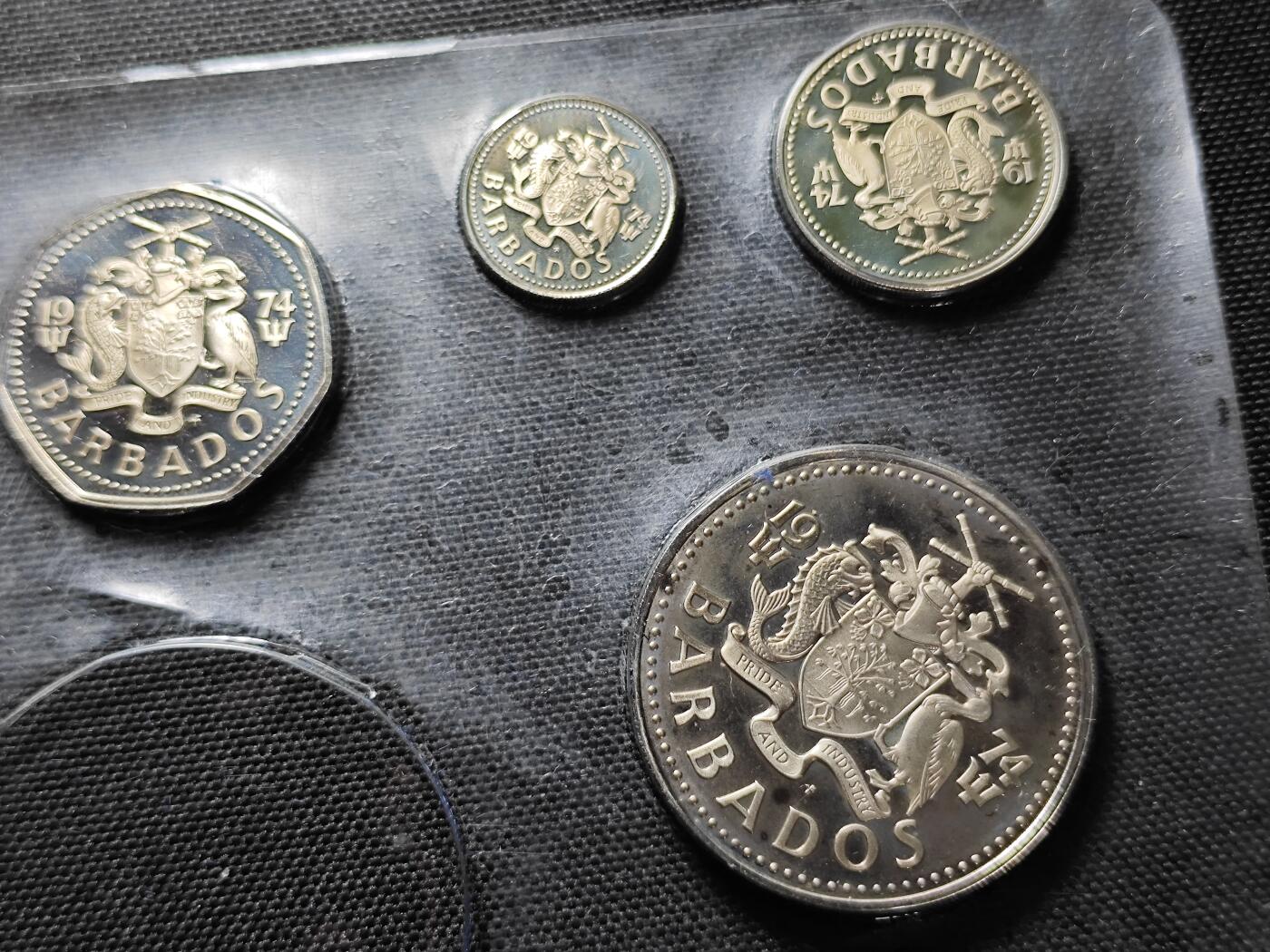 KK钱币收藏小铺 《套币 好品/批量散币专场》  2月预留时间 周末发货  巴巴多斯精制铜镍一组