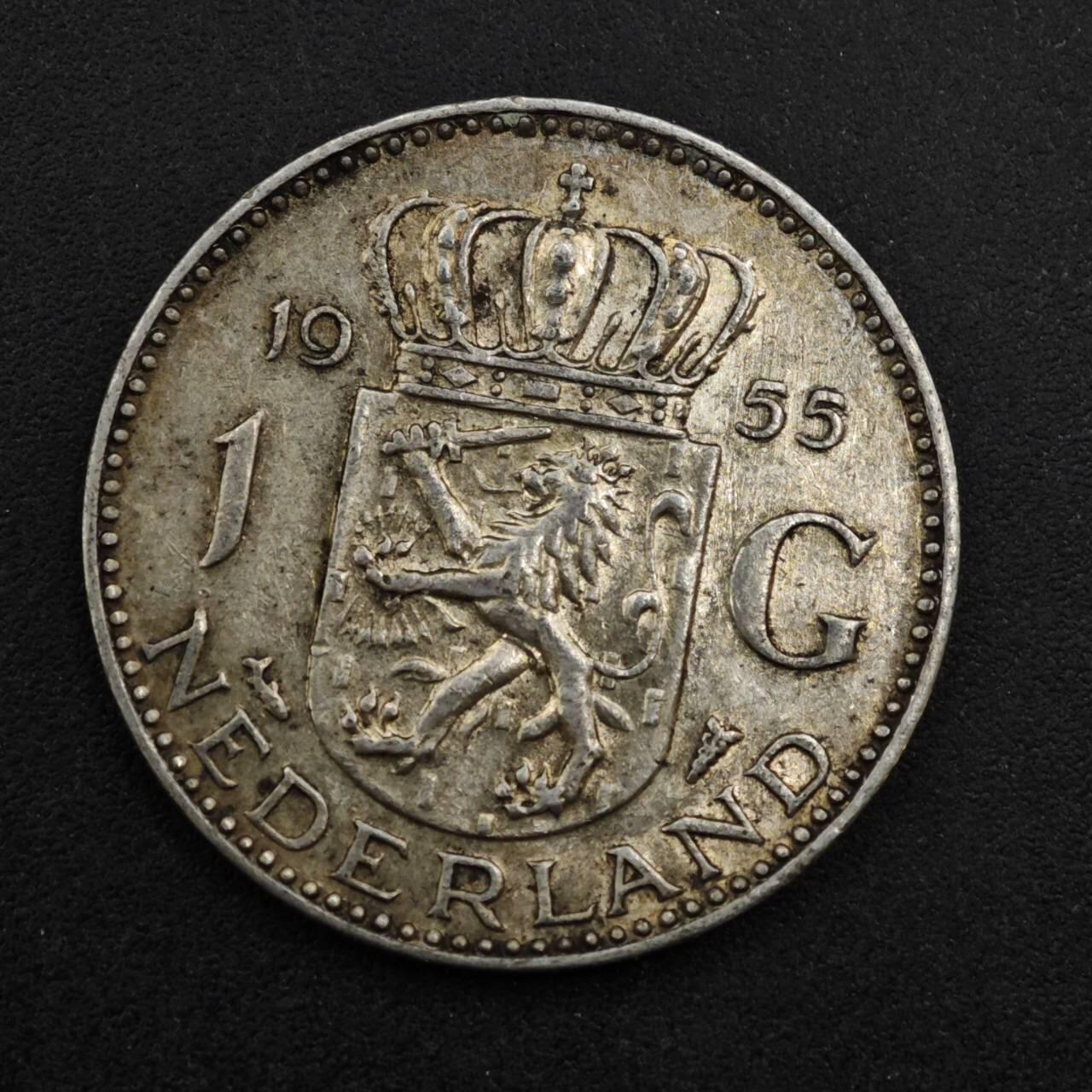 【淘币小摊】实时拍第八百三十七拍   散币银币场   满百包邮可预留二周 每周一统一发货   荷兰1955年1盾银币