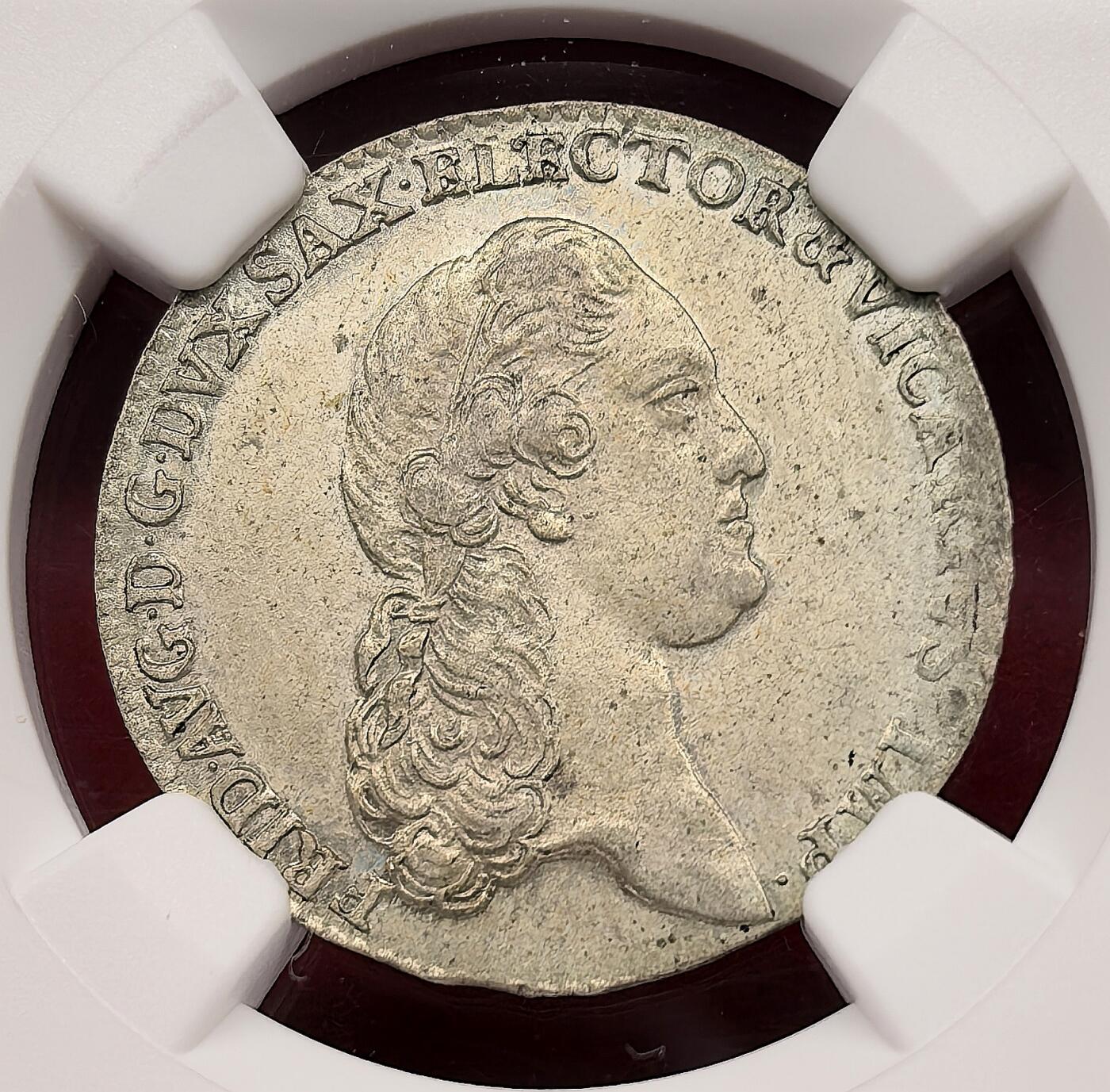 凡希社世界钱币微拍第三百十六期 1790德国萨克森2G银辅币NGC-MS62