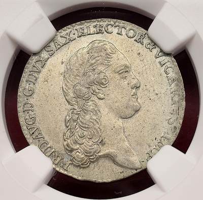 凡希社世界钱币微拍第三百十六期 - 1790德国萨克森2G银辅币NGC-MS62
