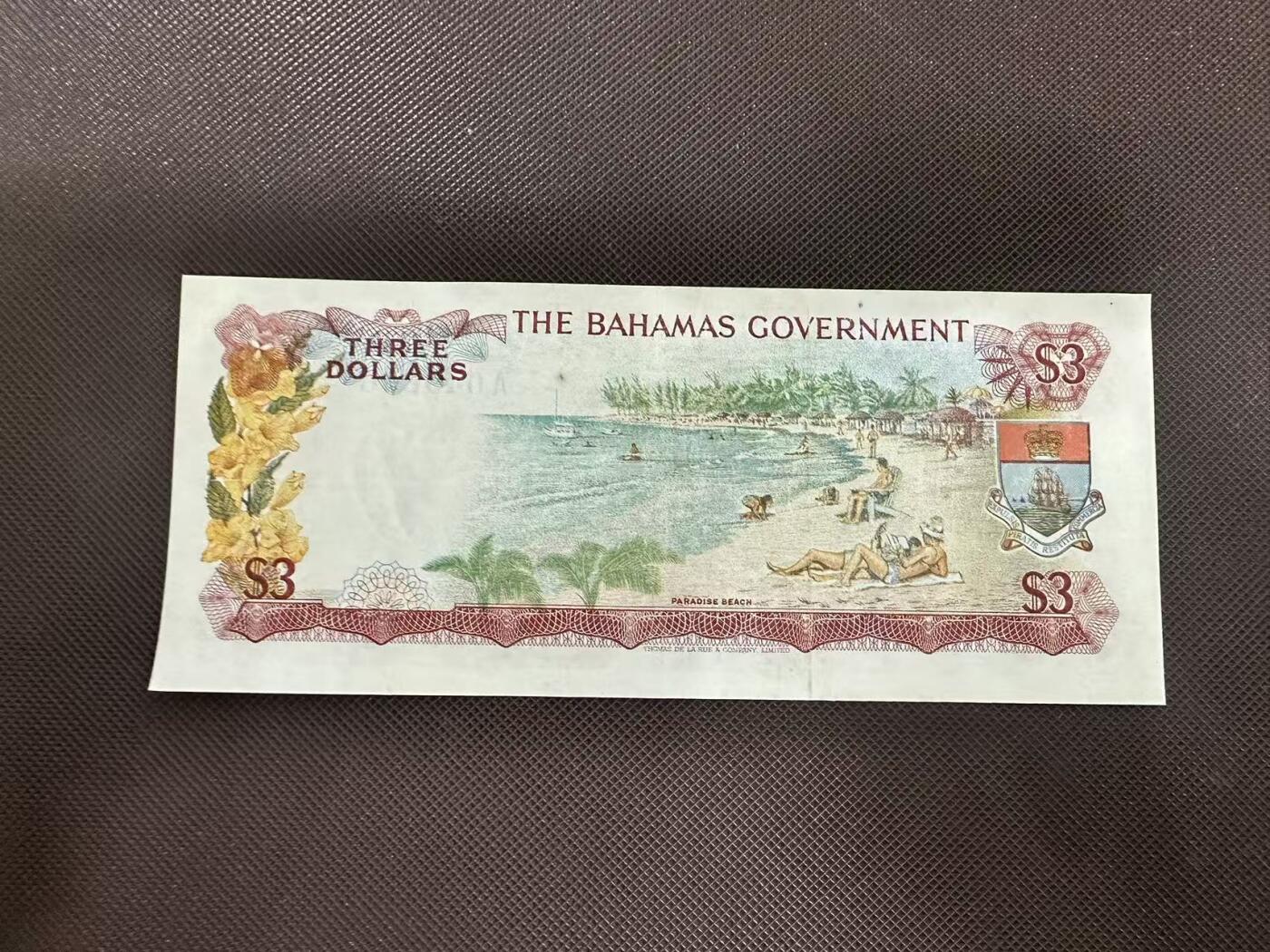 喜羊羊钱币收藏2025第11期(流通品相场) 	巴哈马群岛	P-19a 1965年3元		品相如图				A049636			