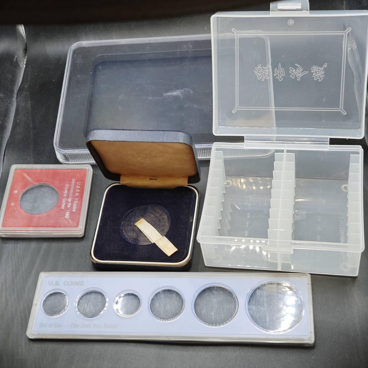 【淘币小摊】实时拍第八百三十七拍   散币银币场   满百包邮可预留二周 每周一统一发货   大号评级保护盒空盒币盒5个