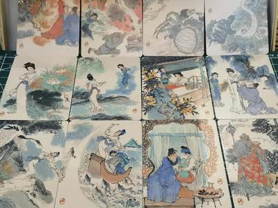 言遇卡牌【2026.1.17周六晚20：20截拍】新人闲置欢迎捡漏 - 【套卡】戴敦邦白蛇传12张全套 普卡