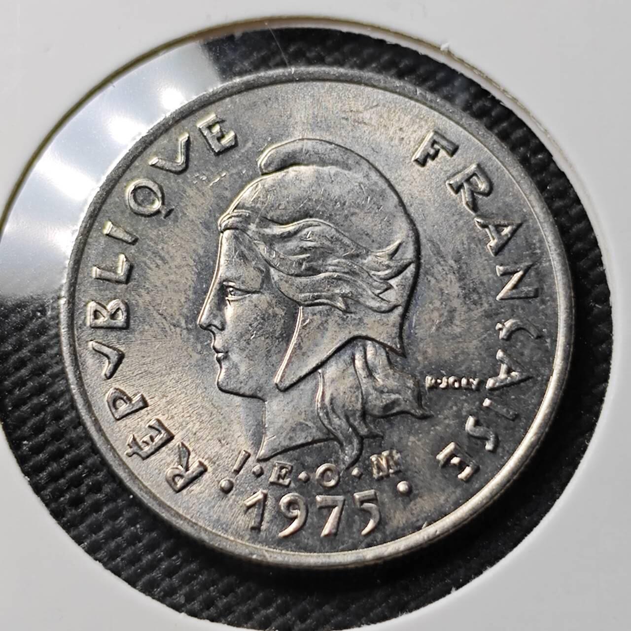 KK钱币收藏小铺 《套币 好品/批量散币专场》  2月预留时间 周末发货  1975法属赫布里底10法郎 好品