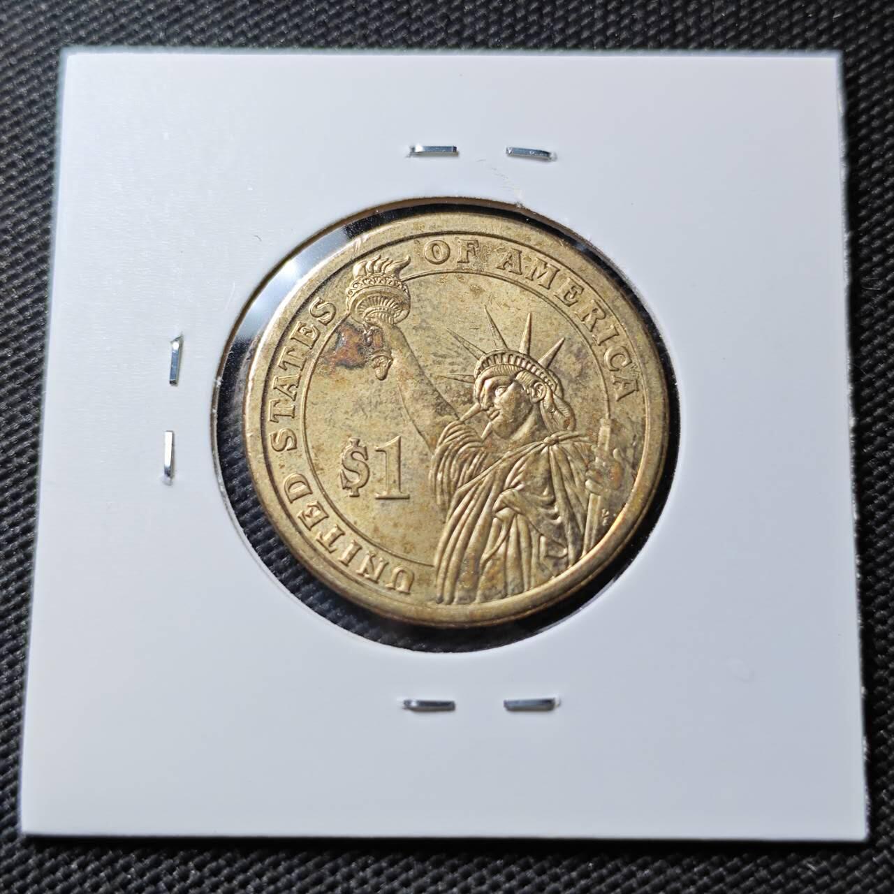 KK钱币收藏小铺 《套币 好品/批量散币专场》  2月预留时间 周末发货    美国总统纪念币1元 