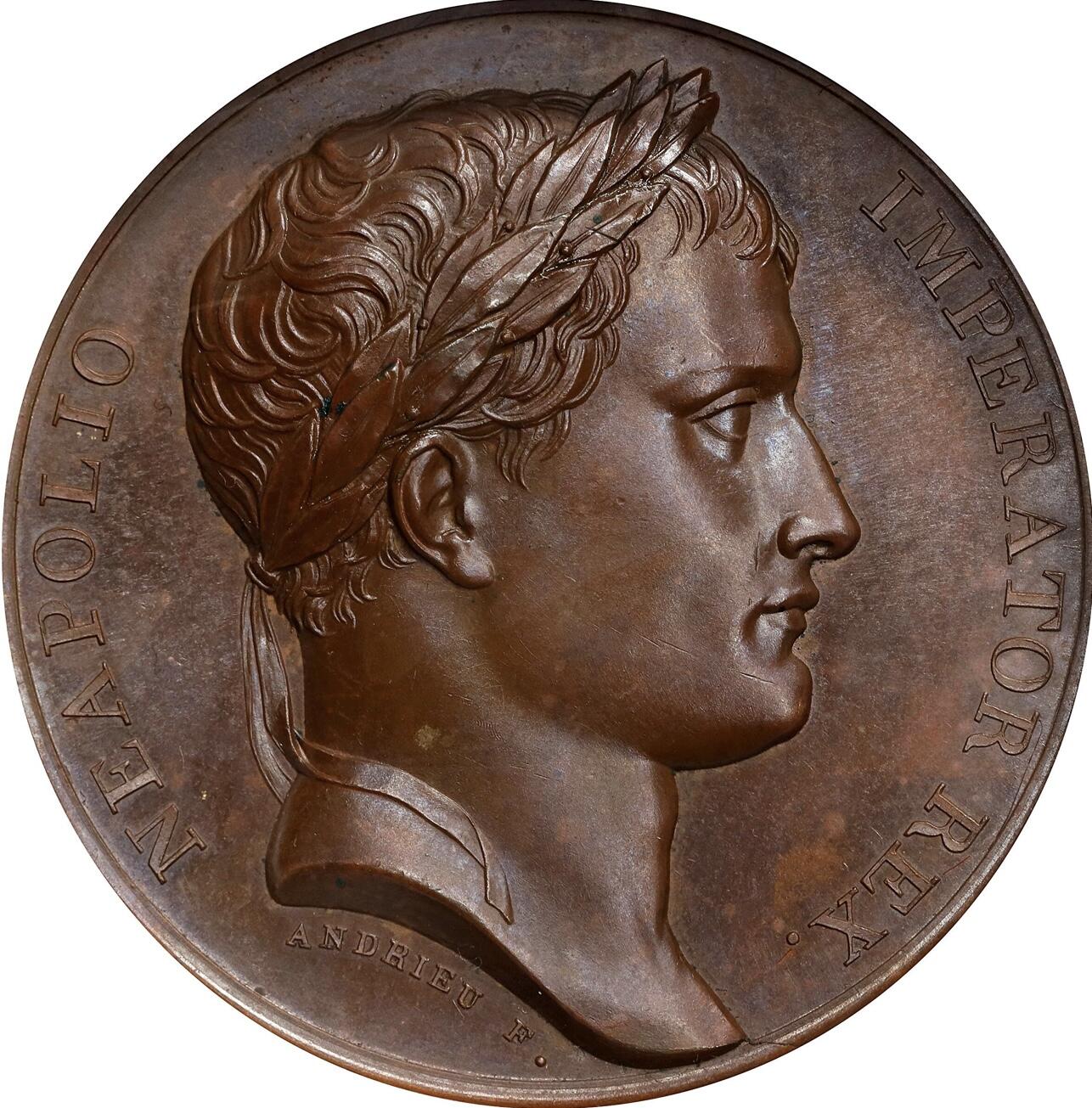 法国1806年拿破仑一世耶拿之战原铸铜章  PCGS-SP64亚军分